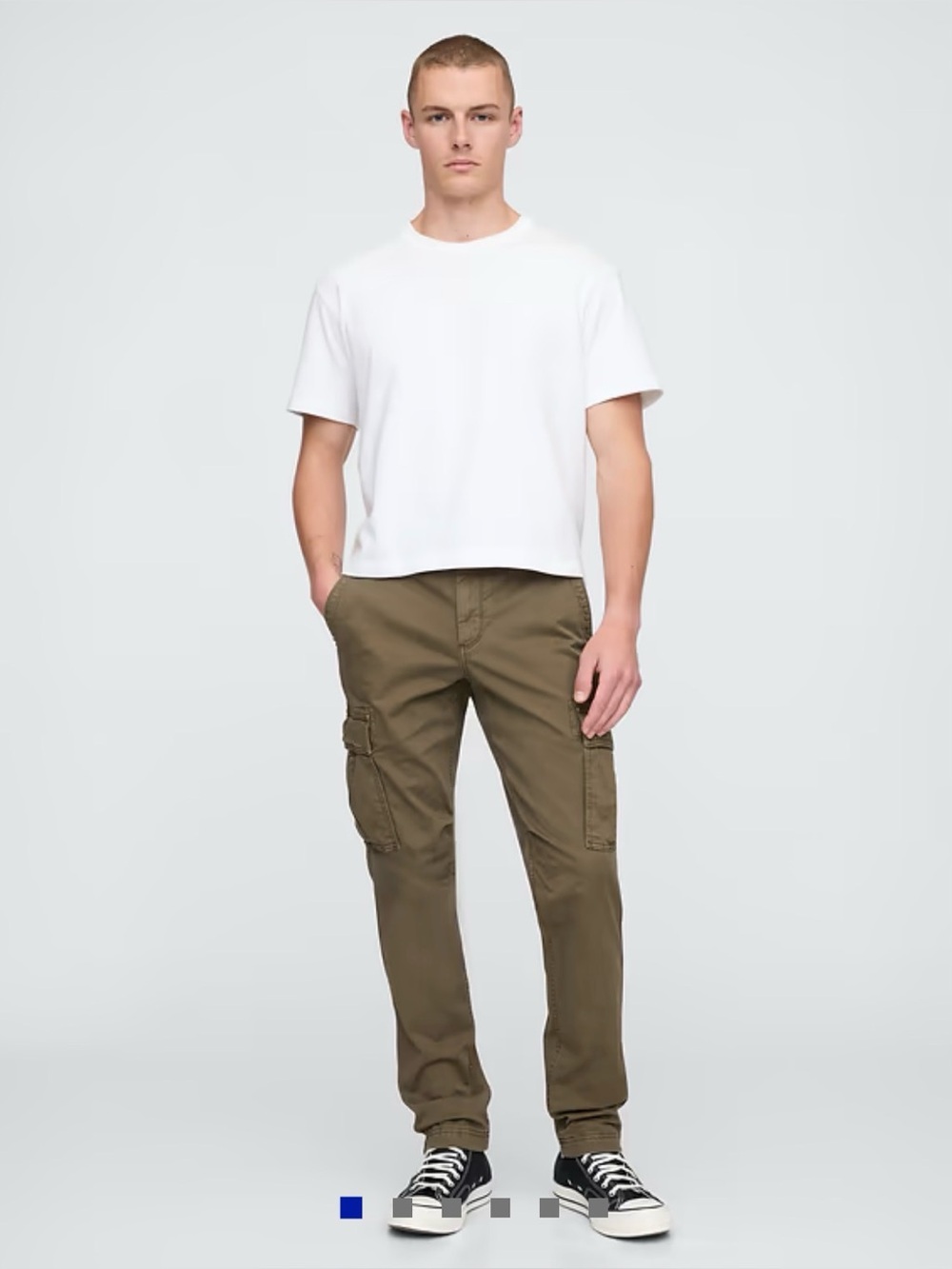 GAP Men's Olive-Tan Cargo Pants